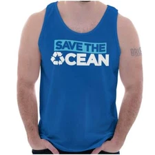 Earth Day Activist Save The Ocean Recycle Tank Top T Shirts Tees Men Women