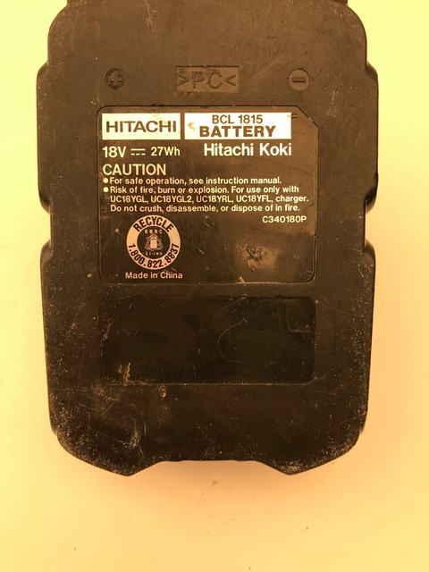 Аккумулятор hitachi bcl1815