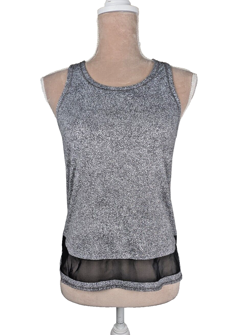 Lululemon Smooth Stride Tank (UV Protection) Sea Spray Alpine White Chrome XS 2