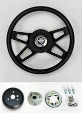 Fury Scamp Duster Cuda Road Runner 13 12 Black Black 4 Spoke Steering Wheel