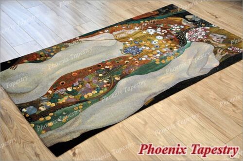 Gustav Klimt Water Serpents II Jacquard Weave Wall Tapestry Cotton 100%, 55"x31" - Picture 8 of 9