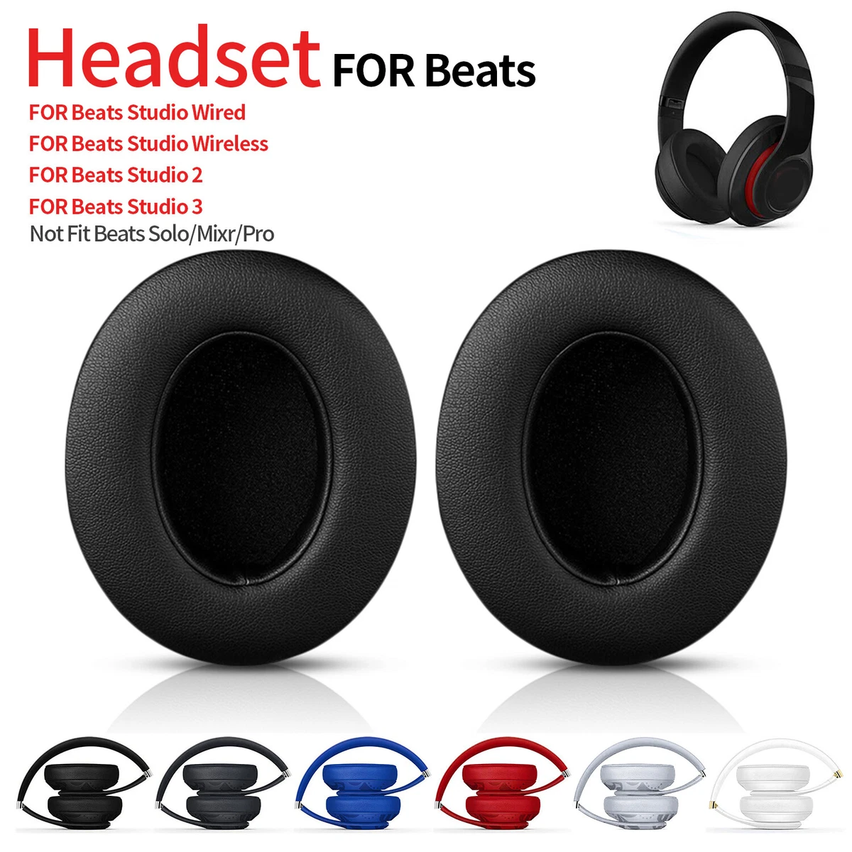 Ear Pad Earpads Cushion Cover Replacement For Beats Studio 3 Wireless/Wired | eBay