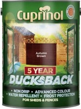 Cuprinol 5 Year Ducksback Garden Shed  Fence Paint 5L All Colours Available