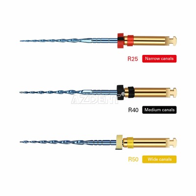 Dental Reciprocating Blue Endodontic Files Heat Activated Niti R25/40/50 Rotary