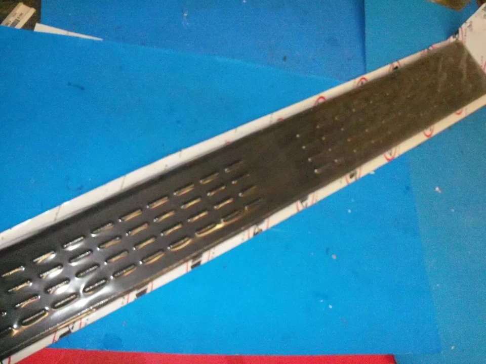 AVS 88407 30.5x4" Black Universal Trim Fit Door Sill Protector Step Pad Tape On - Image 2 of 4