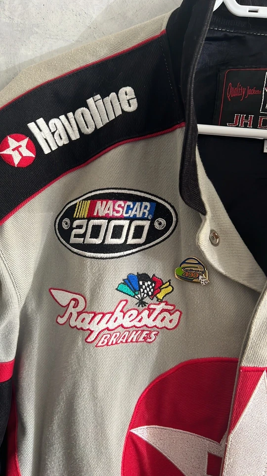 RARE Vintage JH Design Apparel Havoline Nascar 2000 Men's Cotton Jacket Size 2xl - Image 4 of 4