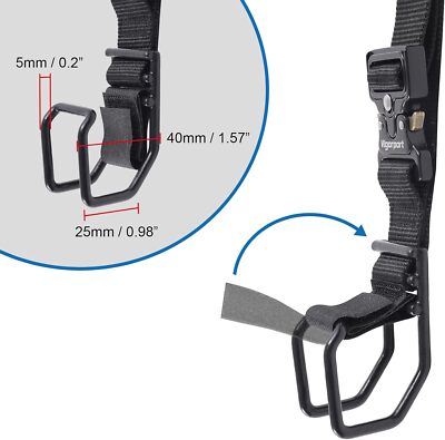 J Hook Bagage Strap Voeg een tas Haak Hanger Strap, Verstelbare