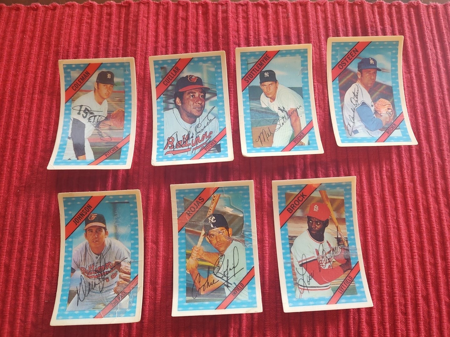 Lot of 7 1972 Kellogg's 3D Baseball Cards eBay
