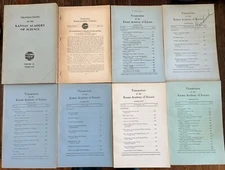 Transactions Of Kansas Academy Of Science Lot Of 8 1944-1947 Scientific Journals