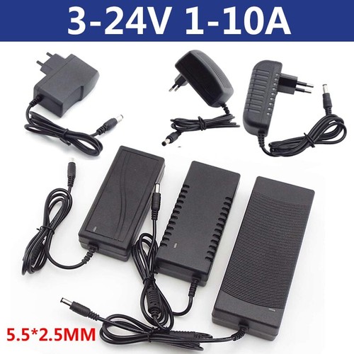 AC DC 3V 5V 6V 8V 9V 10V 12V 15V 24V Power Supply Adapter Charger - Foto 2