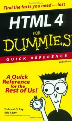 HTML for Dummies Quick Reference by Ray, Eric J. 0764507214 FREE Shipping
