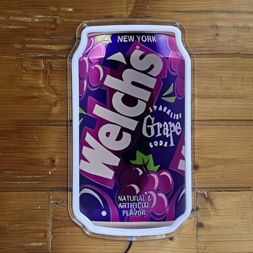Welch's Traube aromatisiert Soda Dose Pub Shop Poster Neonschild Wanddekor 12""x7"" H4 - Bild 4 von 4