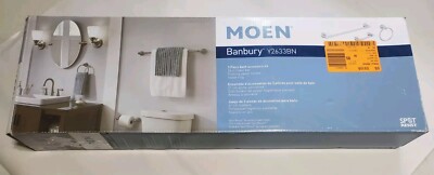 Moen Banbury 24  Towel Bar, Towel Ring,  Holder  Brushed Nickel Y2633BN
