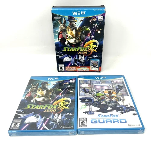 Star Fox Zero + Bonus StarFox Guard US NTSC Release WiiU Wii U Factory Sealed