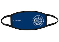 El Salvador escudo modern design fabric face mask OSFM Adults Kids