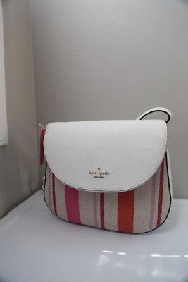 Kate Spade Leila Medium Flap Shoulder Bag Crossbody Pink Multi