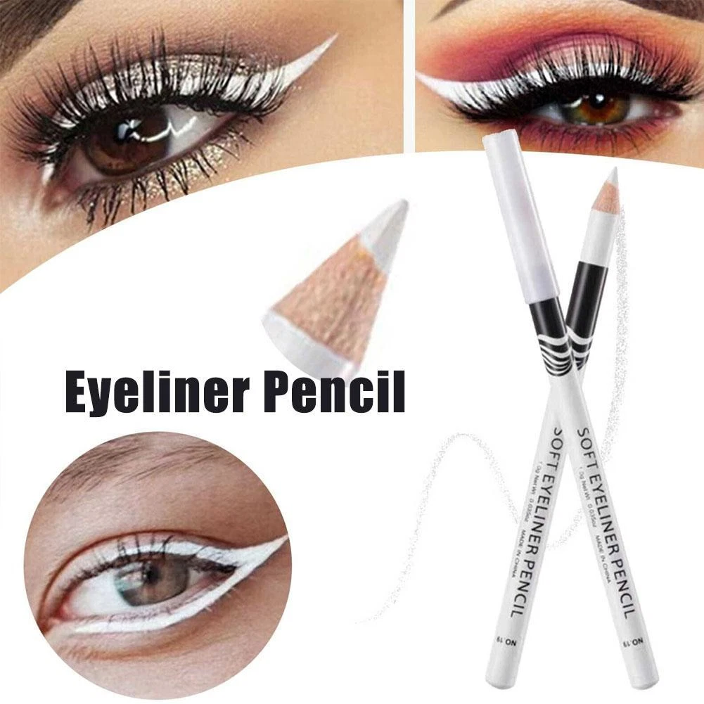 White Eyeliner Pencil Highlighter Eye Liner Pen Waterproof Lasting 2023 HOT  NICE | eBay