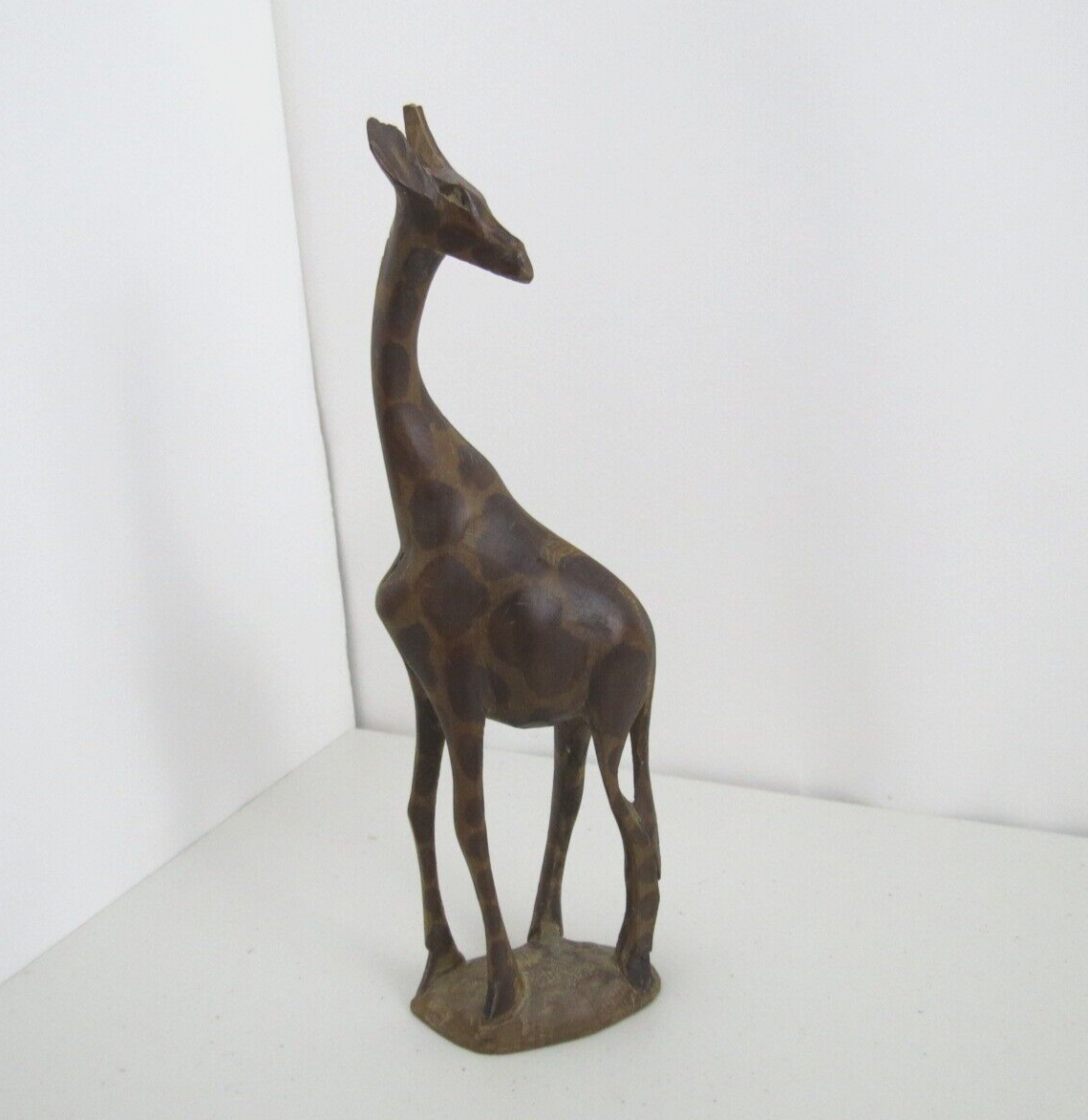 Wood African Africa Giraffe Hardwood Wooden Hand Carved Knickknack