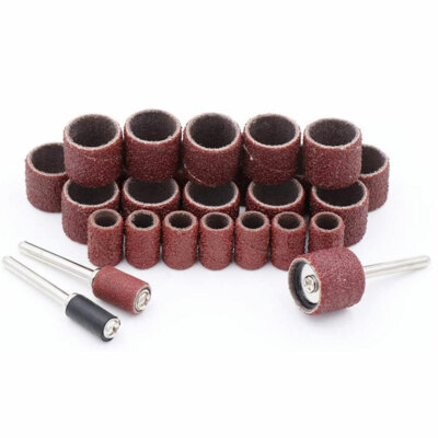 Set 192 Manicotti Abrasivi Per Utensili Rotanti - 180 Nastri E 12 Mandrini, Grana 80/120/240, Per Dremel - Foto 5