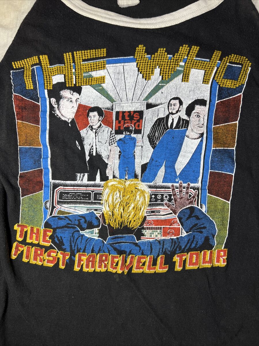 Vintage The Who 1982 The First Farewell Tour Raglan Band T Vintage The Who 1982 The First Farewell Tour Raglan Band T