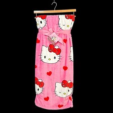 Hello Kitty Hearts And Kittys Throw Pink Multi 60X70in Throw Soft and Plush