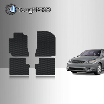 ToughPRO Floor Mats Black For Toyota Matrix All Weather Custom Fit 2003-2008