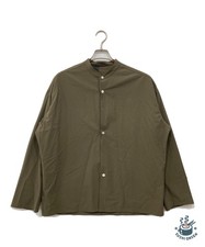 N.HOOLYWOOD Stand-collar nylon shirt Size: 38 Khaki Men 9202-SH01-037