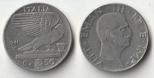 1941 Italy 50 centesimi coin #2