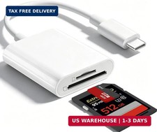 USB C SD Card Reader for iPhone 17/16/15/iPad/MacBook/Mac, wtyixs USB-C Type C S
