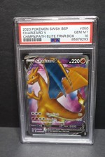 Pokemon Charizard V Champions Path Elite Trainer Box SWSH050, PSA 10 Gem MT