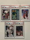 Michael Jordan PSA 8 Graded Card Lot Of 5