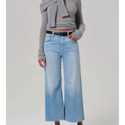 NWT Citizens of Humanity Lyra High Waisted Wide Leg Crop Womens Size 34 Belmont