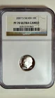 🔥 2007-S Silver Roosevelt Dime NGC PF70 Ultra Cameo – Perfect Proof 🔥