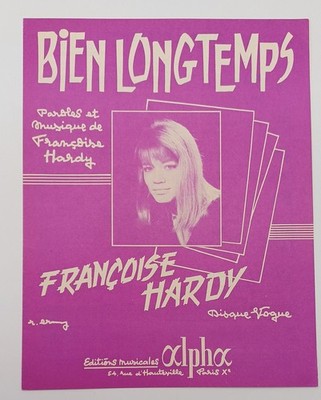 C376/ Francoise Hardy -  Bien Longtemps  - Noten Grades 60er Jahre