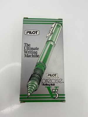 25104 Pilot Precise V5 Premium Rolling Ball Pen Ex Fine 0.5mm Green - Box of 12