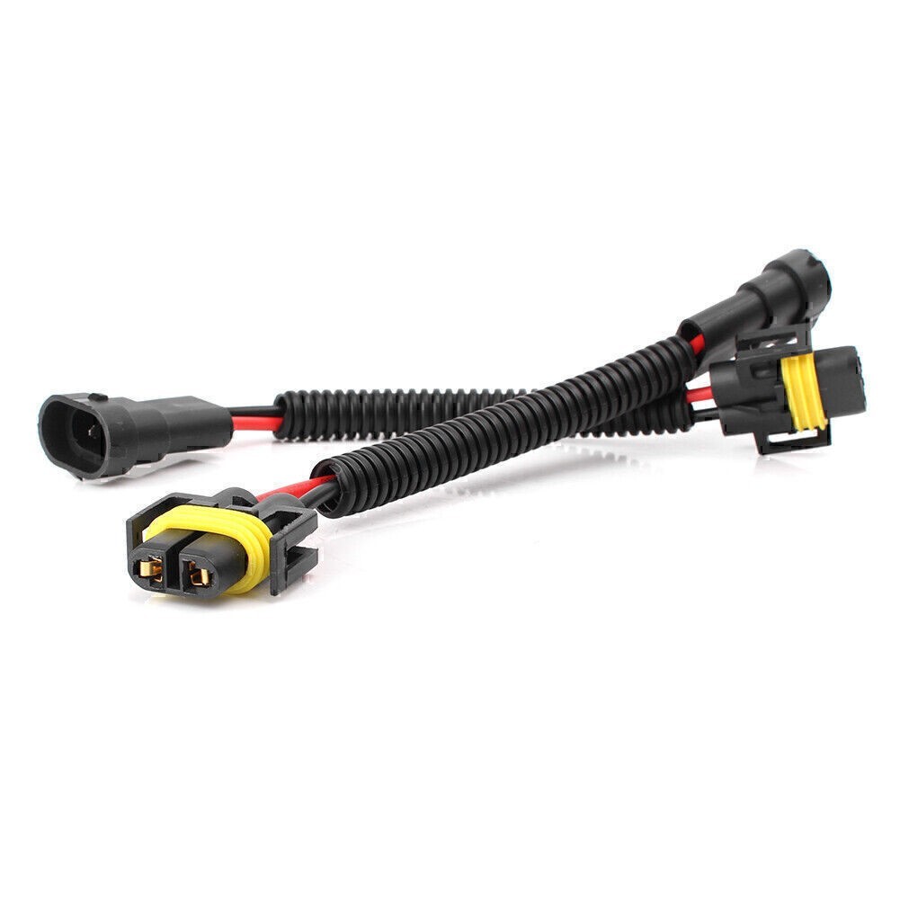 Pair H11 H8 Extension Wiring Harness Socket Connector Kit for Headlight Fog Lamp