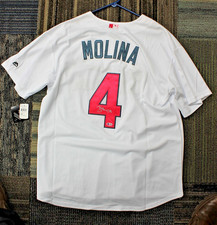 Yadier Molina Signed Authentic MLB Cool Base Mother's Day Jersey Beckett COA