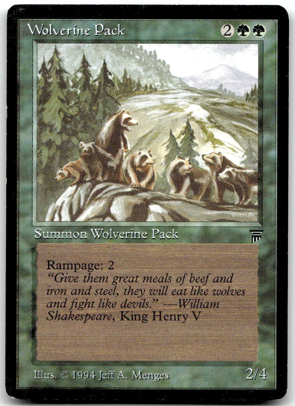 MTG Wolverine Pack Legends LEG #214 common LP $SALE$!