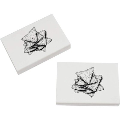 2 x 45 mm ''Tortilla Chips'' Radiergummis / Gummis (ER00047921)