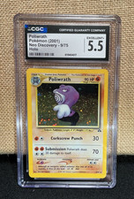 CGC 5.5 Pokemon Neo Discovery Unlimited Poliwrath Holo Rare 9/75 2001 on eBay