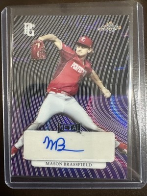 Leaf 2023 Perfect Game Mason Brassfield Metal Autograph #MA-MB1 Serial 4/9