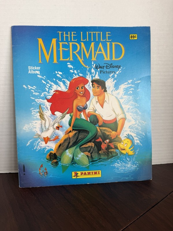 Vintage Panini Disney The Little Mermaid Sticker Album Book UNUSED (EMPTY) U.S.
