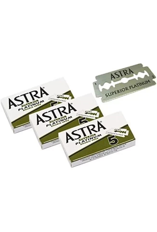 Astra Superior Platinum Double Edge Blade (Green) 1,000 Blades - Fast Shipping