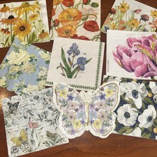 Floral springtime Decoupage napkins 9 designs , 18 total