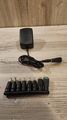 AC/DC Adapter JX-1225 Input 100-240V AC 50/60HZ Output 12V 2.5A With Connectors 