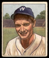 1950 Bowman #17 SID HUDSON Washington Senators VG+ Low # SP