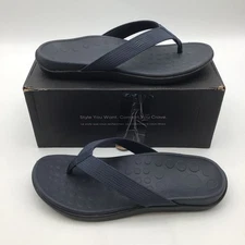 Vionic 44Wave Navy Webbing Flip Flop Sandals Womens Size 9 New