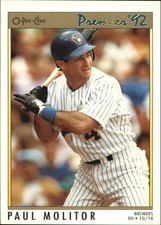 Paul Molitor cards (1987-2022) Brewers Twins Blue Jays - You Choose