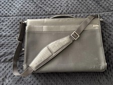 Tumi 2967D Black Leather Breifcase Laptop Shoulder Messenger Bag Back To School