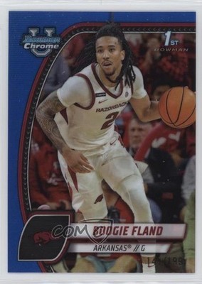2024-25 Bowman U Chrome Blue Refractor 141/199 Boogie Fland #11 1by8